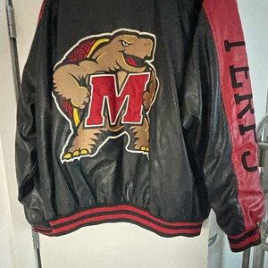 Maryland University Leather Jacket